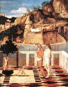 BELLINI, Giovanni Sacred Allegory (detail) dfgjik oil painting reproduction
